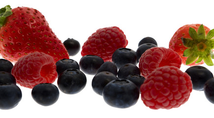 Himbeeren, Preiselbeeren, Erbeeren