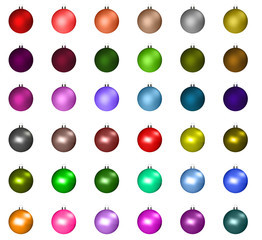 Palline colorate per albero di Natale