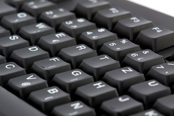 macro shoot of black computer keyboard