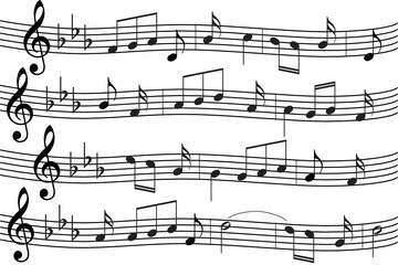 music notes background