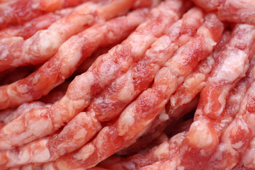 raw minced meat close-up