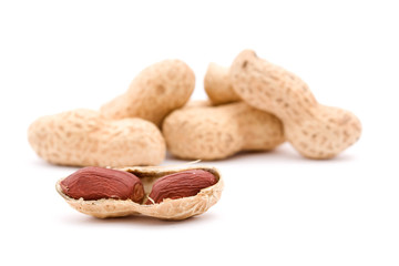 closeup studio shoot of peanuts