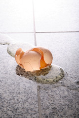 zerschlagenes Ei