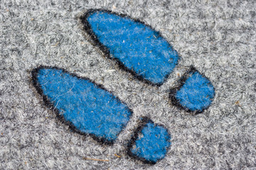 footprints - shoe prints of a suspect