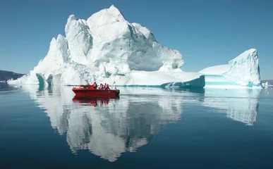 Deurstickers Arctica Reflectie