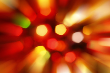 Glowing Christmas light - Blur abstract color background