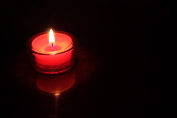 Candle reflection