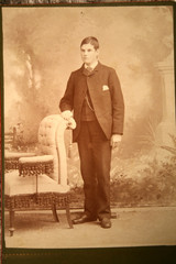 Obraz premium photograph,antique,retro,man