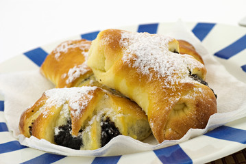 Sweet poppy rolls-closeup