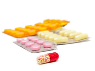 tablet against the white background