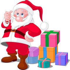 Santa Claus with gifts