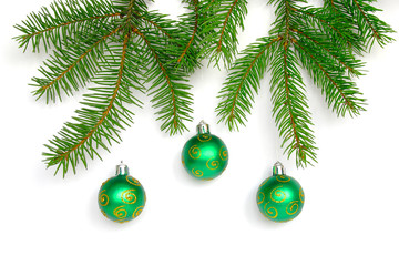 Christmas decoration in green
