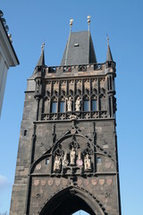 Fototapeta na wymiar Monument dans Prague Praha