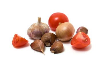 vegetable isolated on white