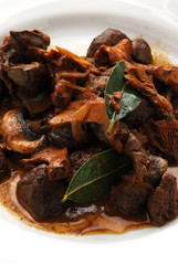 Frattaglie di pollo e funghi - Secondi - Ricetta Lombardia