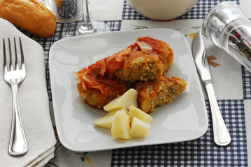 Bistecche di polipo all abbaziana - Secondi Cucina Quarnero