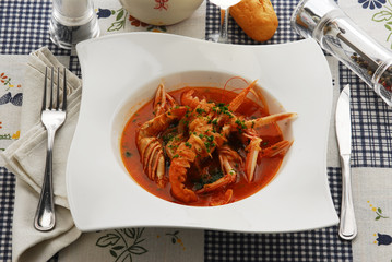 Busara di scampi - Secondi di pesce Ricetta istriana