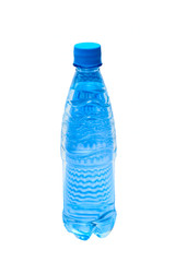 Naklejka premium Bottle with mineral water isolated on white