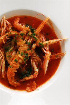 Busara di scampi - Secondi di pesce - Cucina istriana