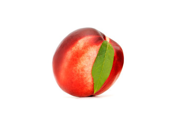 peach isolated on a white background