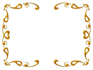 goldene Umrahmung
