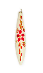 Old glass and painted the christmas decoretion