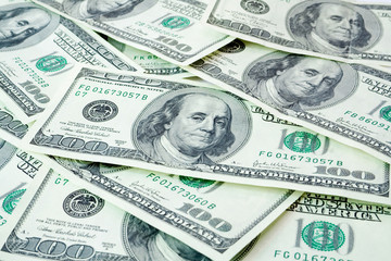 financial concept. money background from usd
