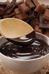 Crema de chocolate fresca.