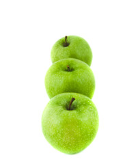 Fresh green apples