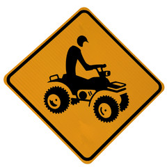 Verkehrszeichen Achtung Quad Kreuzen © Andreas Edelmann