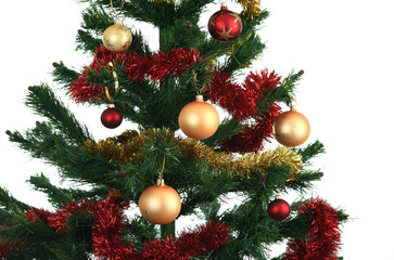 Christmas decoration isolated on white background