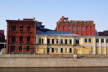 Very old factory in the center of Moscow, Russia