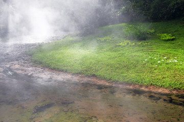 Fototapeta na wymiar hot-spring in pai, northern thailand