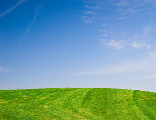 Green Field and Blue Sky