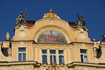 D&eacute;tail d'immeuble, Prague