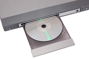 dvd cd mp3 player isolated on a white