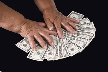 The hands and the money