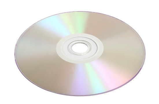 Laser disk on a white background.
