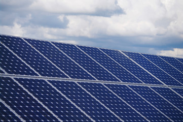 solar collector energy plant outside