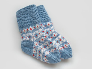 knitted socks