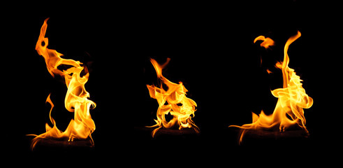 Abstract fire flames