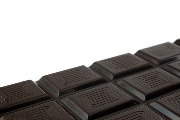 sweet chocolate for baking isolated on white background