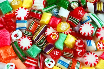 Gordijnen Christmas candy mix © perlphoto