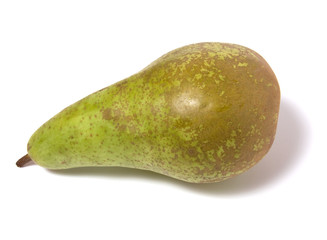 single pear isolated on the white background