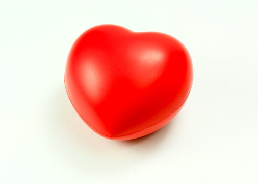 A conceptual image of loving heart on white background