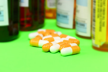 The prescription medication -  a conceptual image on health