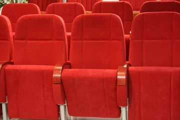 Blackout roller blinds Theater cinema chairs