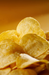 Detail of fried potato chips - 10469277