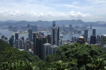 Fototapeta premium Hong kong from Victoria Peak