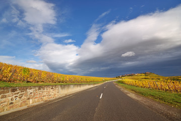 Scenic Vine Route Motorway in France
